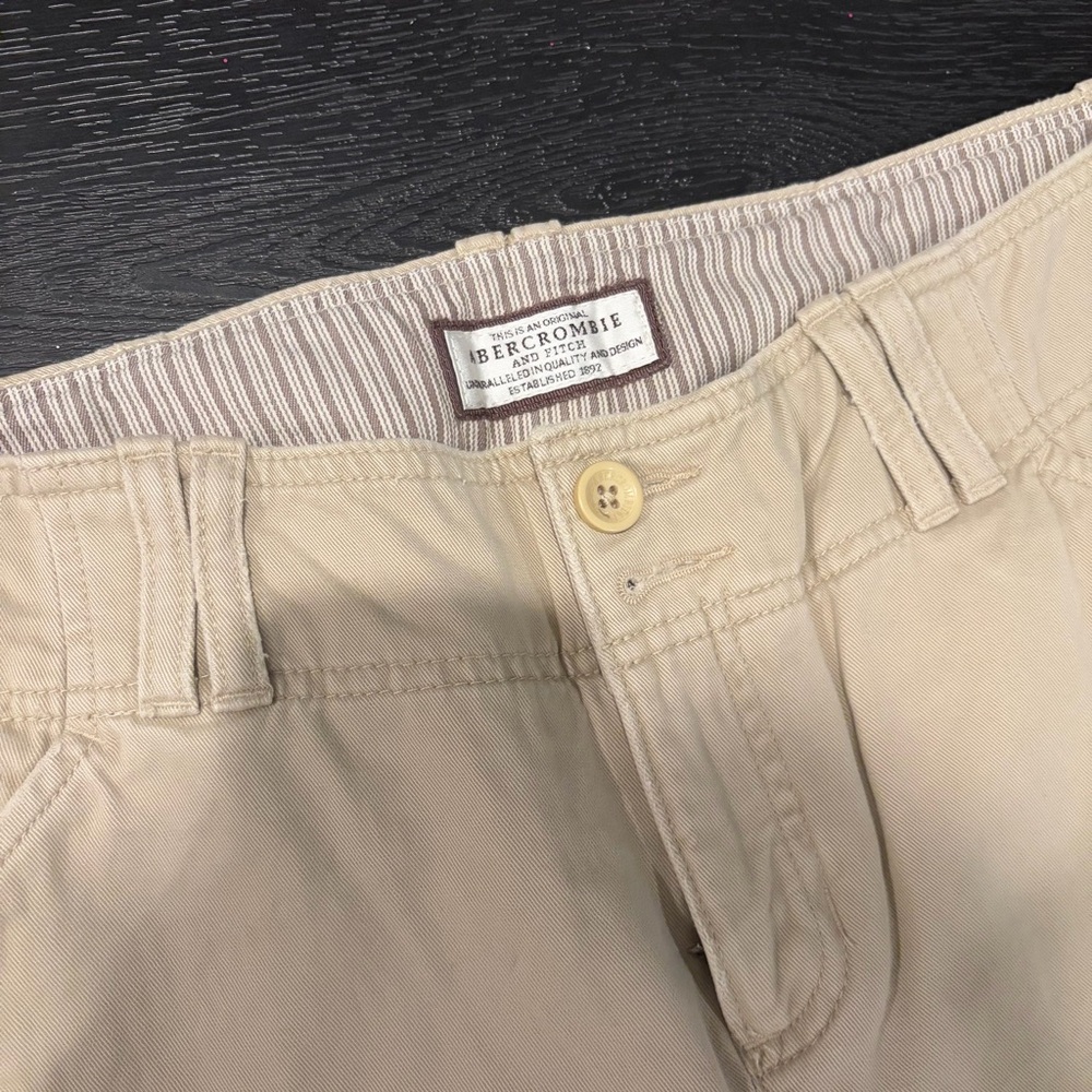 Abercrombie & Fitch Beige Boot Cut Pants - Picture 2 of 5